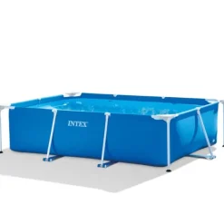 Outlet Intex rektangulär ram swimmingpool - 220 x 150 x 60 cm - Blå - ingår Tillbehör CB97 Pooler