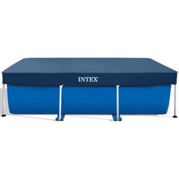 Intex rektangulär ram swimmingpool - 300 x 200 x 75 cm - Blå - ingår Tillbehör CB6