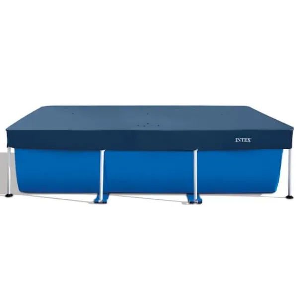 Hot Intex rektangulär ram swimmingpool - 220 x 150 x 60 cm - Blå - ingår Tillbehör A21 Pooler