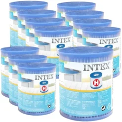 Intex Rund Uppblåsbar Easy Set Pool - 305 x 76 cm - Blå - Inklusive Tillbehör - CB28