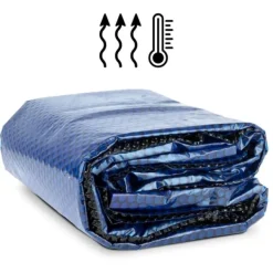 New Intex Rund Uppblåsbar Easy Set Pool - 305 x 76 cm - Blå - Ingår Tillbehör CB74 Pooler