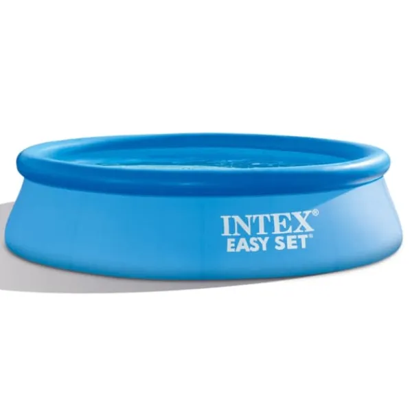 Sale Intex Rund Uppblåsbar Easy Set Pool - 305 x 76 cm - Blå - Ingår Tillbehör CB3 Pooler