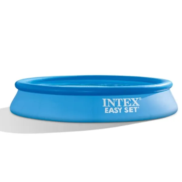 Intex Rund Uppblåsbar Easy Set Pool - 305 x 61 cm - Blå - Ingår Tillbehör CB3 Pooler