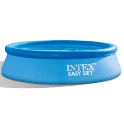 Intex Rund Uppblåsbar Easy Set Pool - 305 x 76 cm - Blå - Ingår Tillbehör CB79