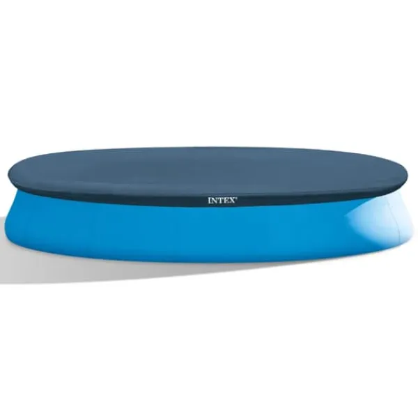 Intex Rund Uppblåsbar Easy Set Pool - 457 x 84 cm - Blå - Inklusive Tillbehör - CB21