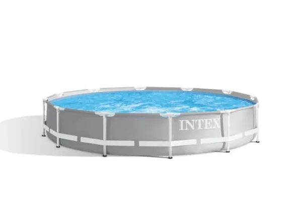 Intex simbassäng - Prisma ram - 366 x 76 cm - Inklusive WAYS underhållspaket & filterpump