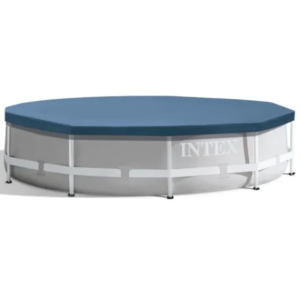 Clearance Intex simbassäng med rund ram - 305 x 76 cm - Vattentryck - Inklusive Tillbehör - CB21 Pooler