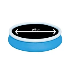 Intex swimmingpool - Prisma ram - 366 x 76 cm - Inklusive solsegel- och filterpump Pooler