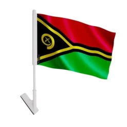 Outlet Klistermärke - Vanuatu - 14 x 21 cm - Polyester - Lätt - Framsida/baksida Flaggor & Vindstrutar