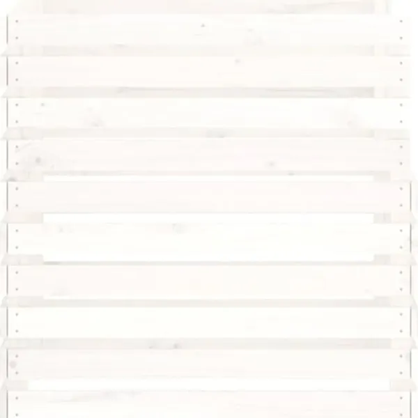 Komposterare - Living Kompostlåda vit 80x80x78 cm massiv furu