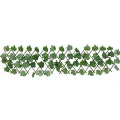 vidaXL Konstväxt druvblad spaljé expanderbar grön 180x20 cm