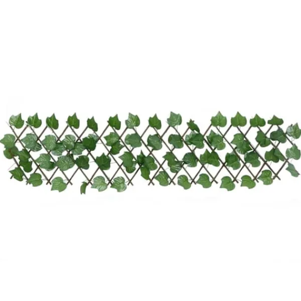 vidaXL Konstväxt druvblad spaljé expanderbar grön 180x20 cm
