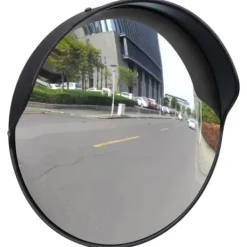 vidaXL Konvex trafikspegel 30 cm PC-plast svart