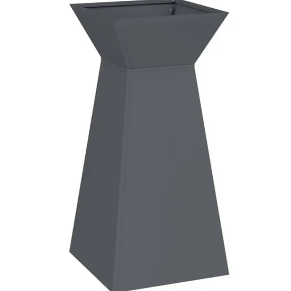 Kubiskt växtställ i antracit - Modern växtdisplay för inomhus & utomhus | Färg: Antracit | Storlek: 35x35x73 cm