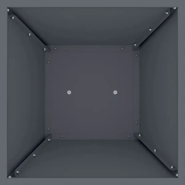 Kubiskt växtställ i antracit - Modern växtdisplay för inomhus & utomhus | Färg: Antracit | Storlek: 35x35x73 cm