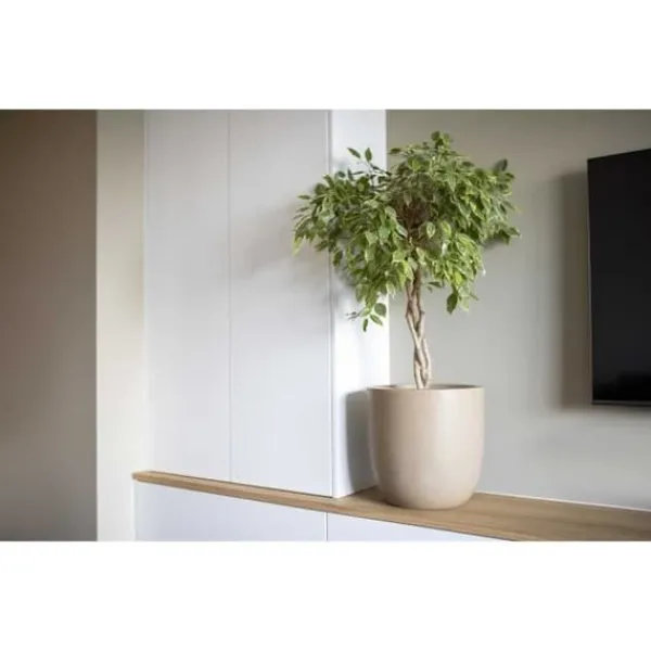Discount Kulblomkruka - CAPI EUROPE - WASTE SMOOTH NL - 35 x 34 cm - Terrazzo beige Krukor & Växtbehållare