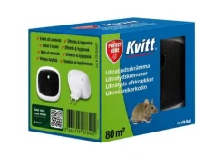 Kvitt® Ultraljudsskrämmare för mus och råtta 80 m2 Insektsmedel & Djuravvisande Medel