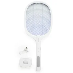 Laddad 2 i 1 Anti-insekt racket med UV-ljus Elecfly InnovaGoods LASER SKADDJUR FÖR TRÄDGÅRDEN