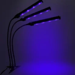 Best LED-växtlampa 72 dioder TIMER 25W hemmaodling med nätadapter Kit För Växt- & Örtplantering