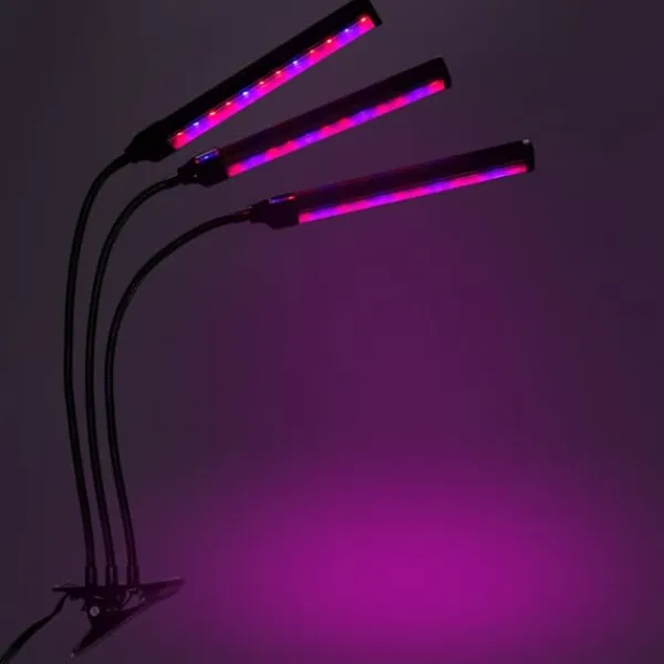 Best LED-växtlampa 72 dioder TIMER 25W hemmaodling med nätadapter Kit För Växt- & Örtplantering