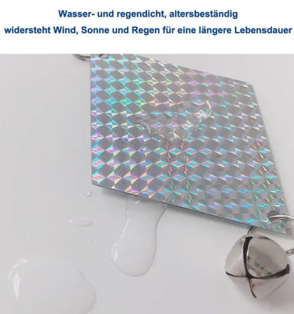 Lollanda 3 st reflekterande vindspel, holografiska, väderbeständiga, dekorativa, för trädgårdar och fönster