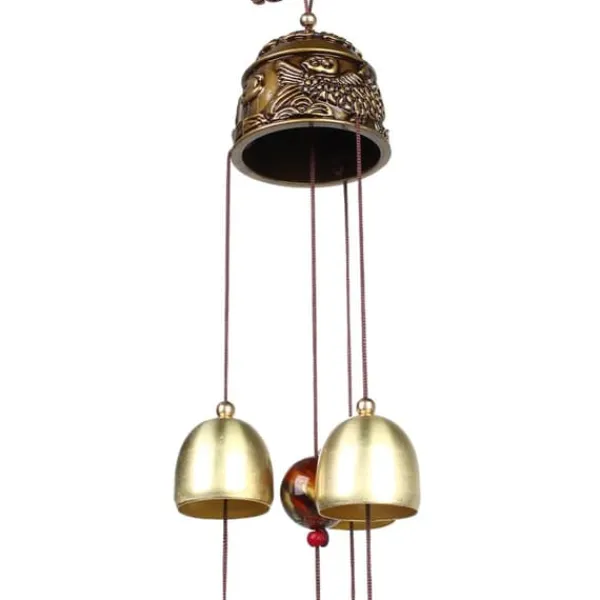 Clearance Lycka till Feng Shui Color Elephant Wind Chimes - Kinesisk heminredning Vinddekoration