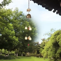 Clearance Lycka till Feng Shui Color Elephant Wind Chimes - Kinesisk heminredning Vinddekoration