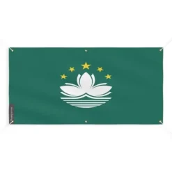 New Macau Flag Banner 6 öljetter 90x180cm i polyester Flaggor & Vindstrutar