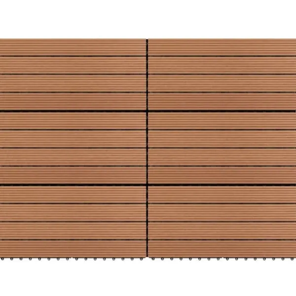 New Markplattor WPC 60x30 cm 6 st 1 m² brun - Markplatta - Markplattor - Home & Living Trädgårdsprydnader