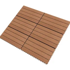 New Markplattor WPC 60x30 cm 6 st 1 m² brun - Markplatta - Markplattor - Home & Living Trädgårdsprydnader