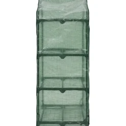 Clearance Miniväxthus 3 hyllor 69x49x125 cm Växthus