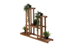 Mångnivå blomsterställning 5-hyllor RKB /95x116x25/ Brun