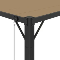 Discount Modern paviljong med lamelltak 3x4 m | Färg: Taupe | Material: Tyg och aluminium Valvbågar, Spaljéer, Bersåer & Pergolor