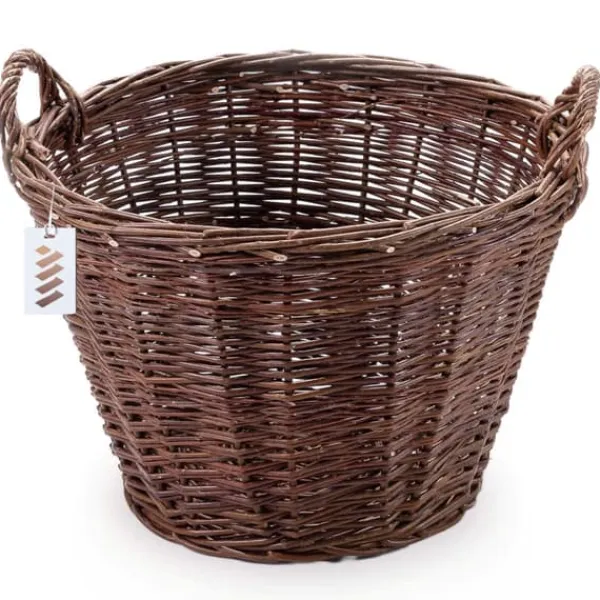 New Mörk rottingkorg för skörd av frukt, grönsaker, potatis, blomkruka, rökballong, 60 cm, utan insats Trädgårdskorgar