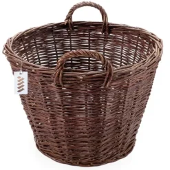 New Mörk rottingkorg för skörd av frukt, grönsaker, potatis, blomkruka, rökballong, 60 cm, utan insats Trädgårdskorgar
