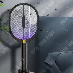 Myggbekämpare - TD® - Två-i-ett - Elektrisk stöt - Färg: Svart - USB-laddningsbar