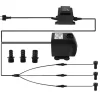 Nedsänkt Vattenpump, 1500 L/H Utsläpp, 3 LED Ringlampor,Pumpa lägg till LED-ring