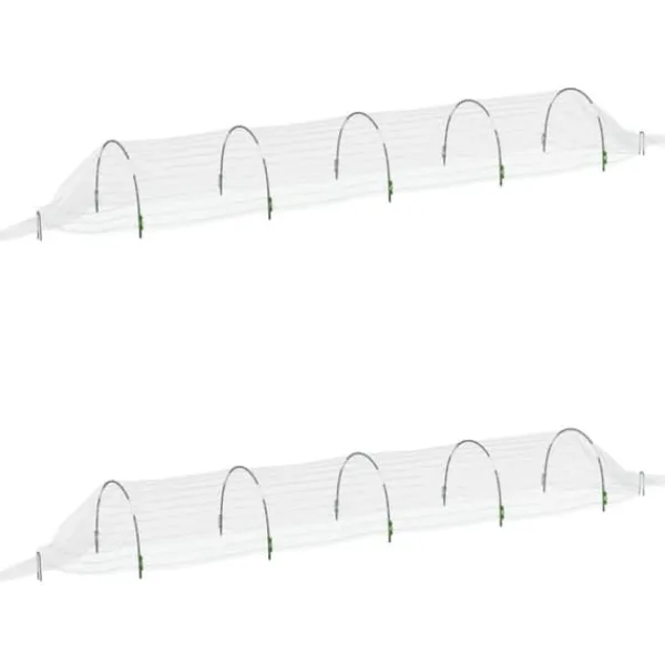 Outlet Nättunnlar i glasfiber och PP - 2-pack för växtskydd | Storlek: 1,5x5 m Krukor & Växtbehållare