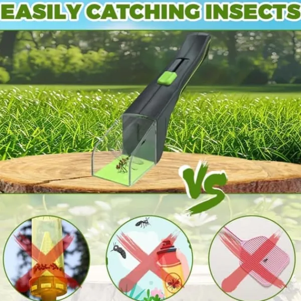 Hot OBOSOE 2-Pack Insektsfångare & Spindelfångare – Fälla för Att Fånga och Observera Insekter, Getingar, Fjärilar & Spindlar Skadedjursfällor