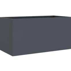 vidaXL Odlingslåda antracit 62x30x29 cm stål