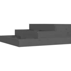 Discount Odlingslåda grå 78x78x27 cm massiv furu Planteringsbänkar