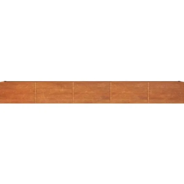 vidaXL Odlingslåda rostig 400x80x45 cm rosttrögt stål