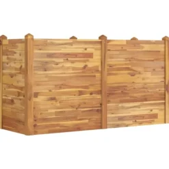 vidaXL Odlingslåda upphöjd 160x60x84 cm massivt akaciaträ