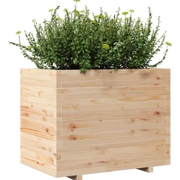 Sale Odlingslåda 90x60x72 cm massivt furuträ Planteringsbänkar