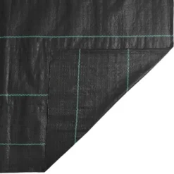 Ogräsmatta för effektiv ogräsbekämpning - UV-stabiliserad PP | Storlek: 2x200 m | Färg: Svart