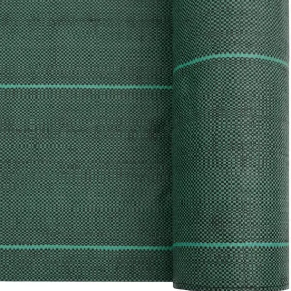 Discount Ogräsmatta för effektiv ogräsbekämpning | Storlek: 1x10 m | Färg: Grön | Material: Polypropen Markduk & Fiberduk