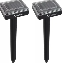 New 2-Pack - Mullvadsskrämma - Mullvad Skrämma - Solcell Insektsmedel & Djuravvisande Medel