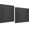 Online 2-pack överdrag för vedställ 174 cm, vattentätt 600D oxford, UV-skydd, passar 176B x 163/175H cm, svart Tillbehör Till Vedeldade Kaminer & Öppna Spisar