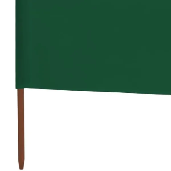 Hot 3-panelers vindskydd i högkvalitativt tyg | Färg: Grön | Storlek: 400x160 cm Vinddekoration