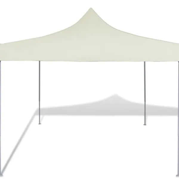 vidaXL Partytält 3 x 3 m gräddvit